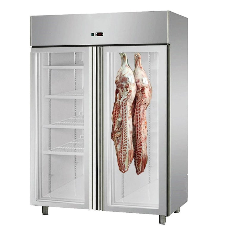 MPA1410TNG Large Double Door Upright Dry-Aging Chiller Cabinet - Smoking Oven Mattys