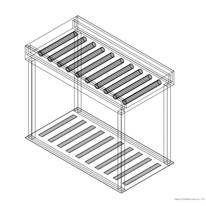 Fagor Stainless Steel Rolling Table for 4 Baskets MR4C Mattys