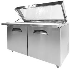 Megatop FMU-60GL Glass Lid Prep Table Mattys
