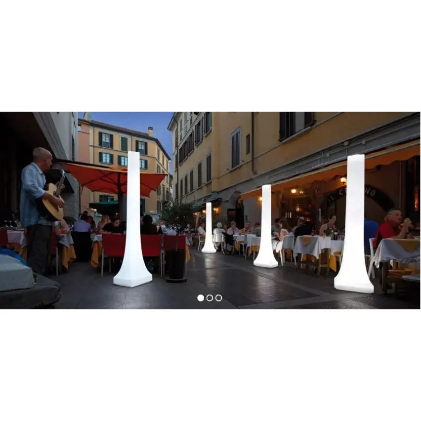 Obelisk Lighting Pillars with remote control operation. Mattys