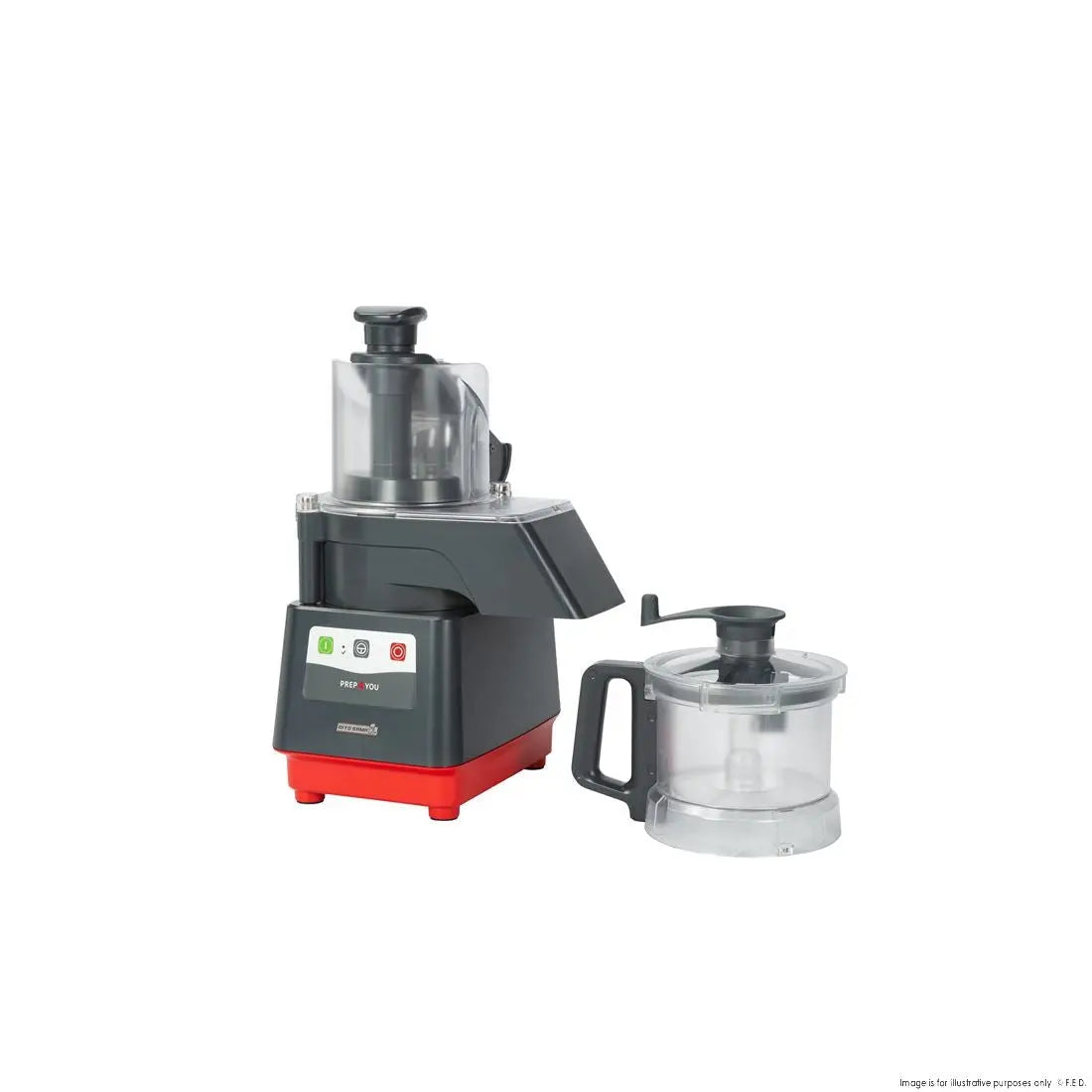 F.E.D. P4U-PS201 DITO SAMA PREP4YOU Combination Cutter/Slicer 1 Speed 2.6L Copolyester Bowl Mattys