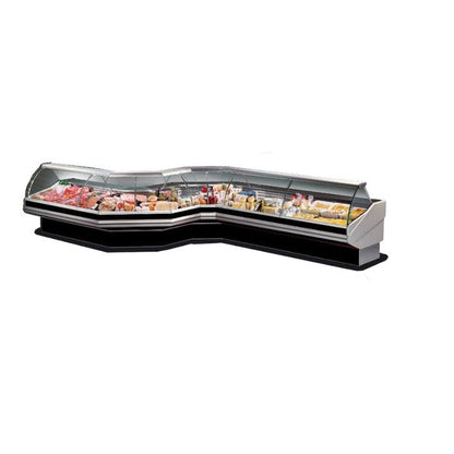 PAN1500 - Curved front glass deli display Mattys