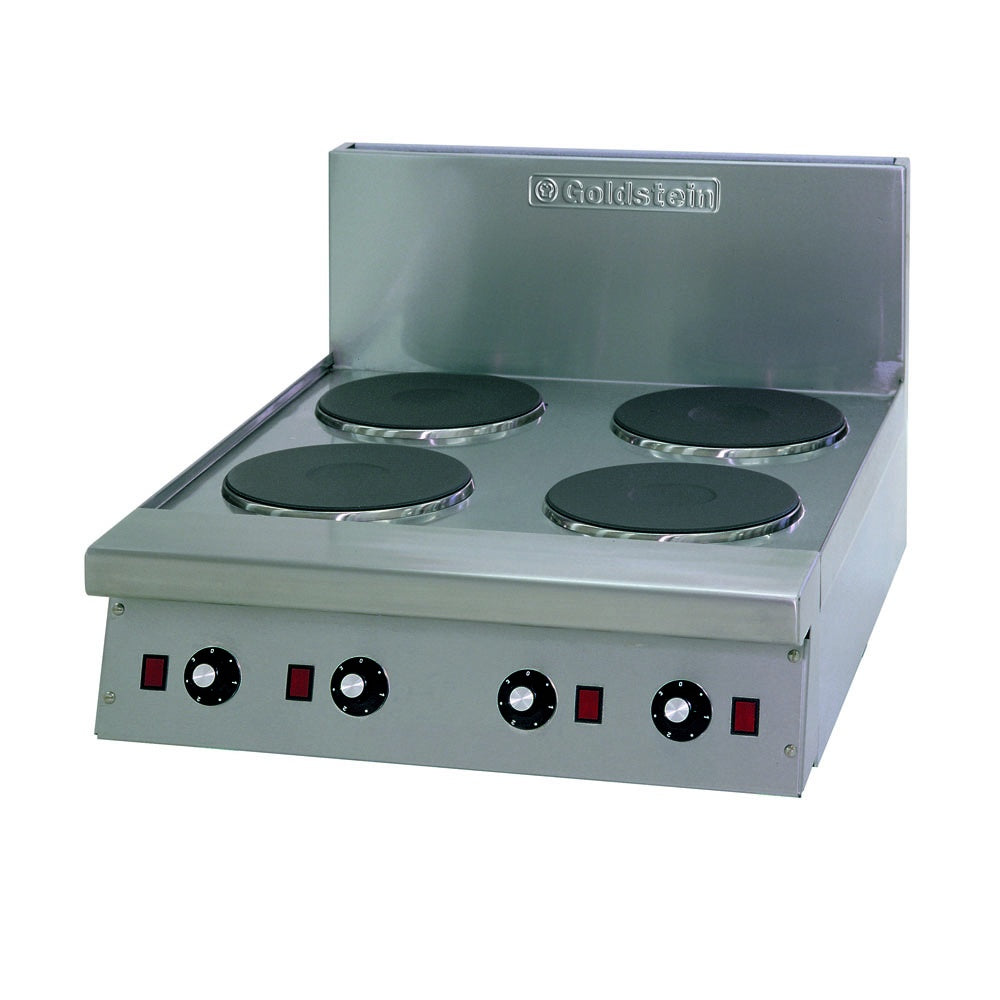 Cook Tops Goldstein Boiling Bench or Stand Mounted 4 x 2kW solid plates - PEB4S Mattys
