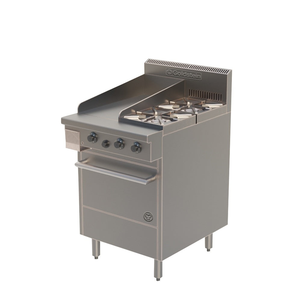 Cook Tops Goldstein 2 Gas Burner + Griddle With Oven - PF12G220 Mattys