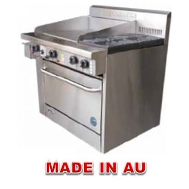 Cook Tops Goldstein 2 Burner Gas with Griddle Fan Forced Oven 705mm - PF24G228FF Mattys