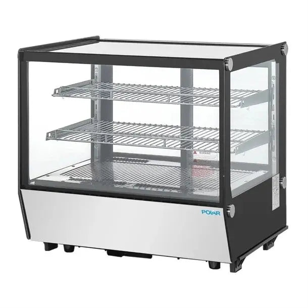 Polar G-Series Counter Display Merchandiser Square Glass - 120Ltr - PG003-A Mattys