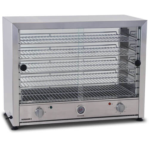 Roband PM100G Pie Warmer With Glass Doors Both Sides (100 Pies) Mattys