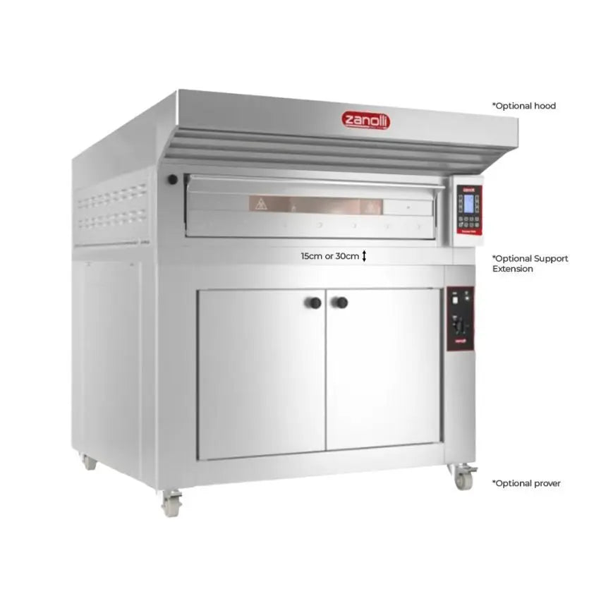 Zanolli Teorema Polis 6/MC18-1 Single Deck Bakery Oven - 6 Tray (400 X 600) Capacity POM6E04A Mattys