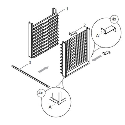 Hobart ECO GN Tray Slides For Stand - PTCM Mattys