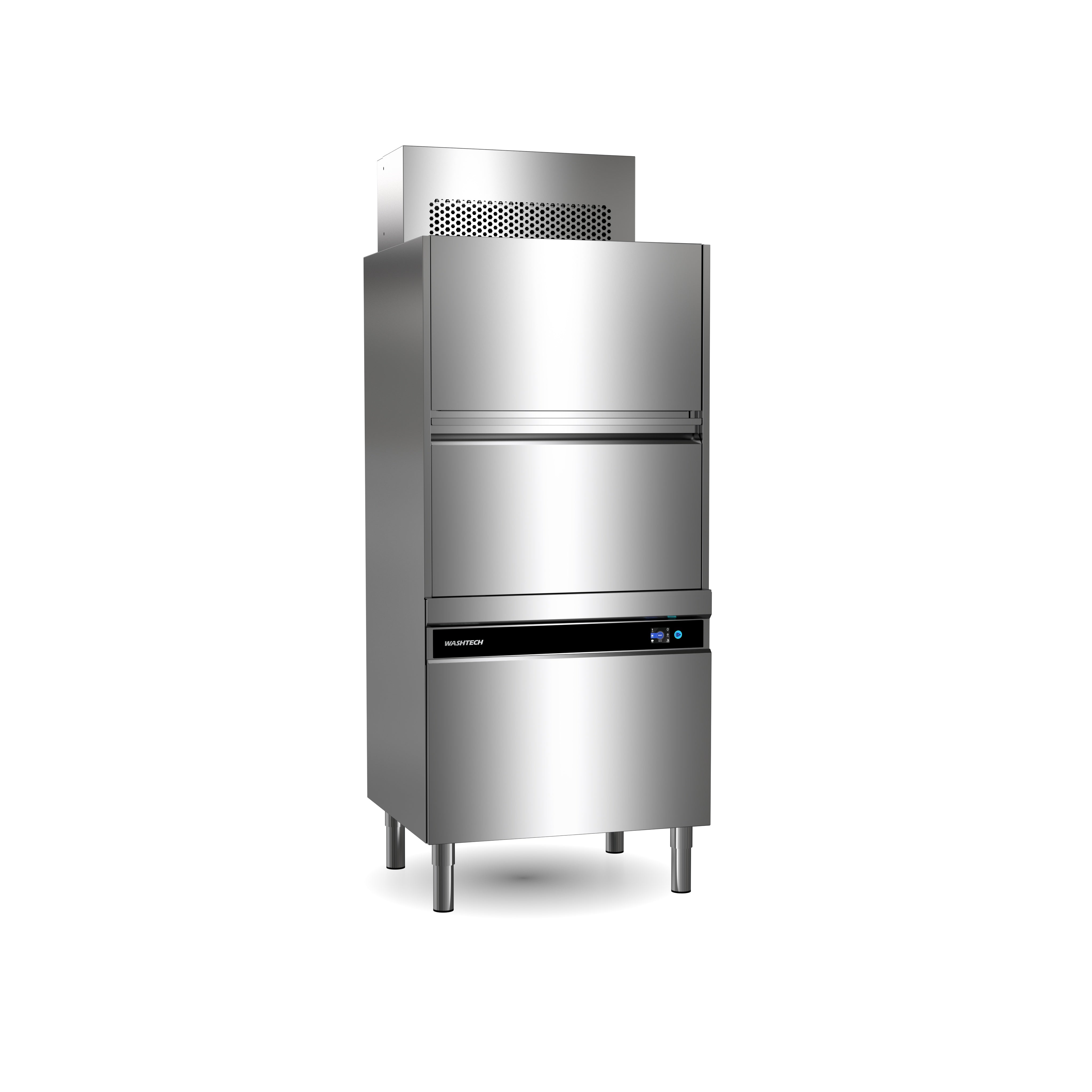 Washtech Front Loading Warewasher with Heat Recovery Unit 500mm x 600mm Rack PW1C