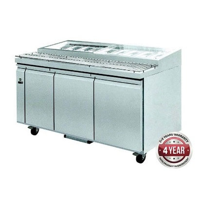 F.E.D. Temperate Thermaster three door DELUXE Pizza Prep Bench - PWB180 Mattys
