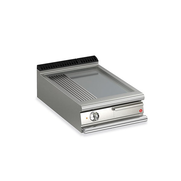 Baron 1 Burner Electric Fry With Smooth and Ribbed Mild Steel Plate And Thermostat Control - Q70FT/E620 Mattys