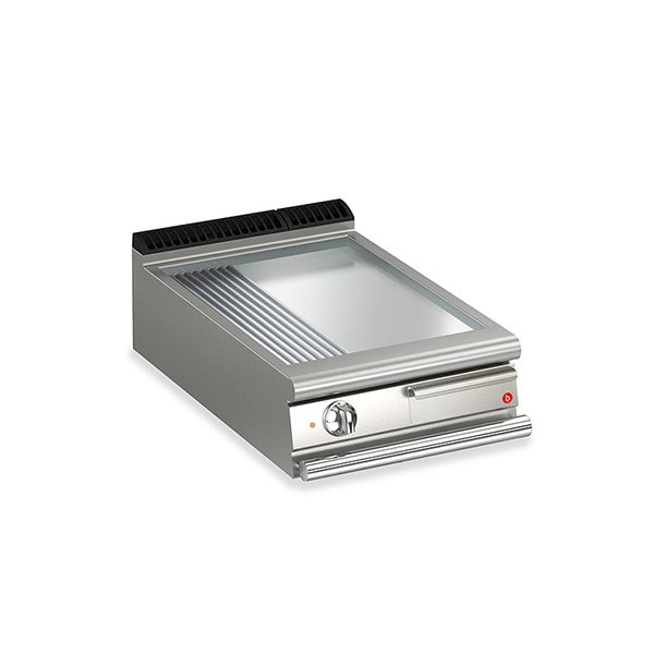 Baron 1 Burner Electric Fry With Smooth and Ribbed Chrome Plate And Thermostat Control - Q70FT/E625 Mattys