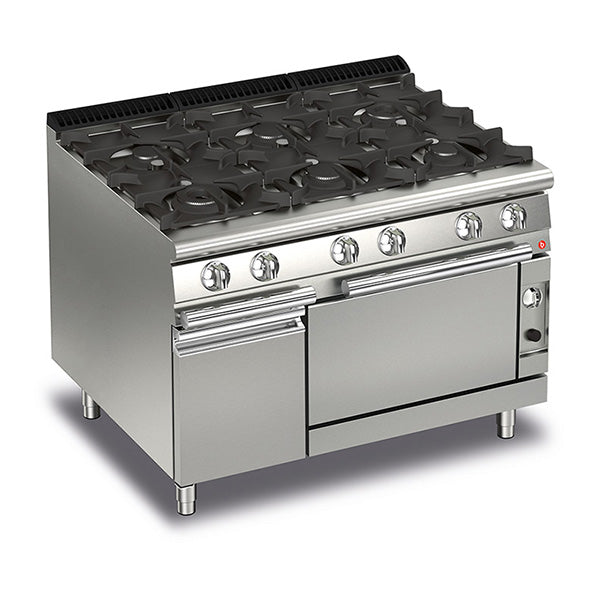 Baron Q70PCF/G1205 6 Burner Gas Cook Top with Gas Oven