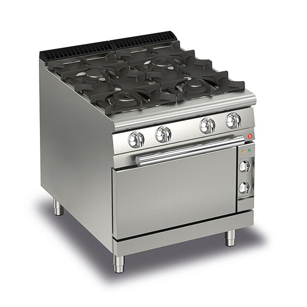 Baron Q70PCF/GE8005 4 Burner Gas Cook Top with Electric Static Oven