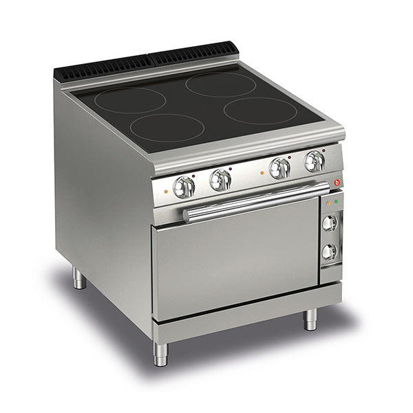 Baron Q70PCF/VCE800 4 Zone Ceramic Glass Cook Top with Electric Oven