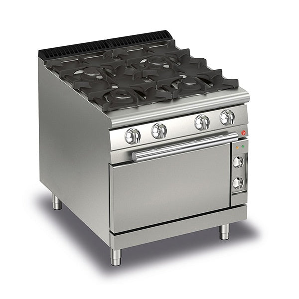 Cook Tops Baron Q70PCF-GE8005 - 4 Burner Gas Cook With Electric Oven - Q70PCF/GE8005 Mattys