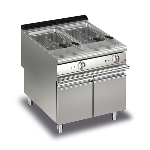 Baron Q90FRI/G823 23+23L Double Basin Gas Deep Fryer Mattys