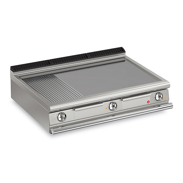 Baron Q90FT/E1220 1200mm Electric Mild Steel Combination Griddle Plate