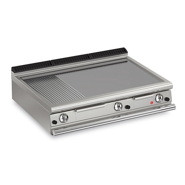 Baron Q90FTT/G1220 1200mm Gas Mild Steel Combination Griddle Plate