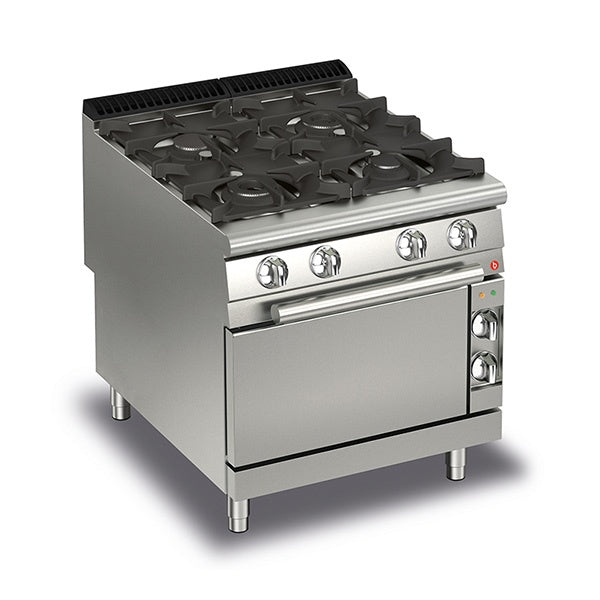 Cook Tops Baron 4 Burner Gas Cook With Gas Oven - Q90PCF/G8005 Mattys