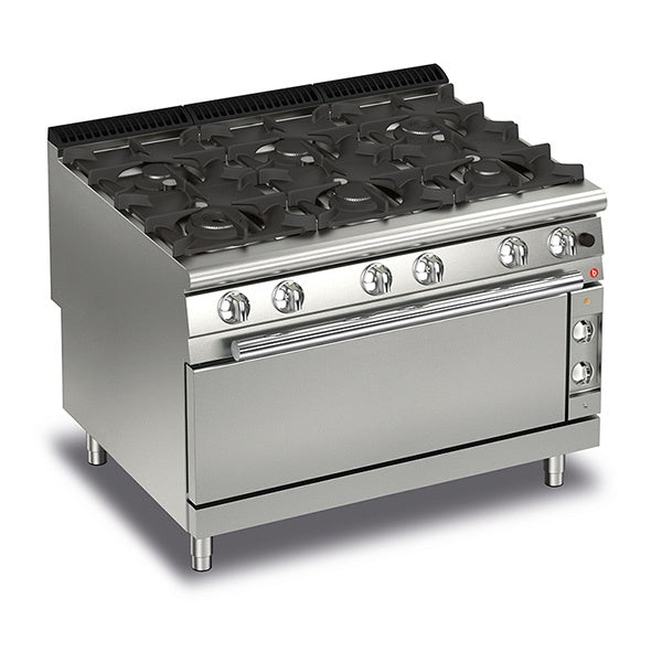 Cook Tops Baron 6 Burner Gas Cook With Full Length Gas Oven - Q90PCFL/G1205 Mattys