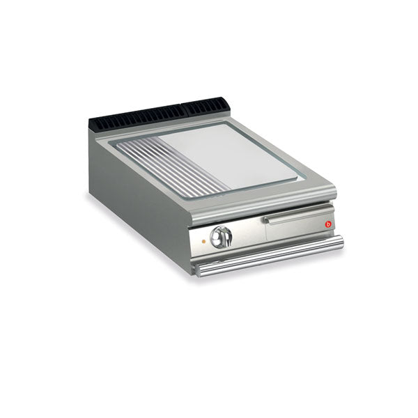 Baron Q90SFT/E625 600mm Electric Chrome Combination Griddle Plate