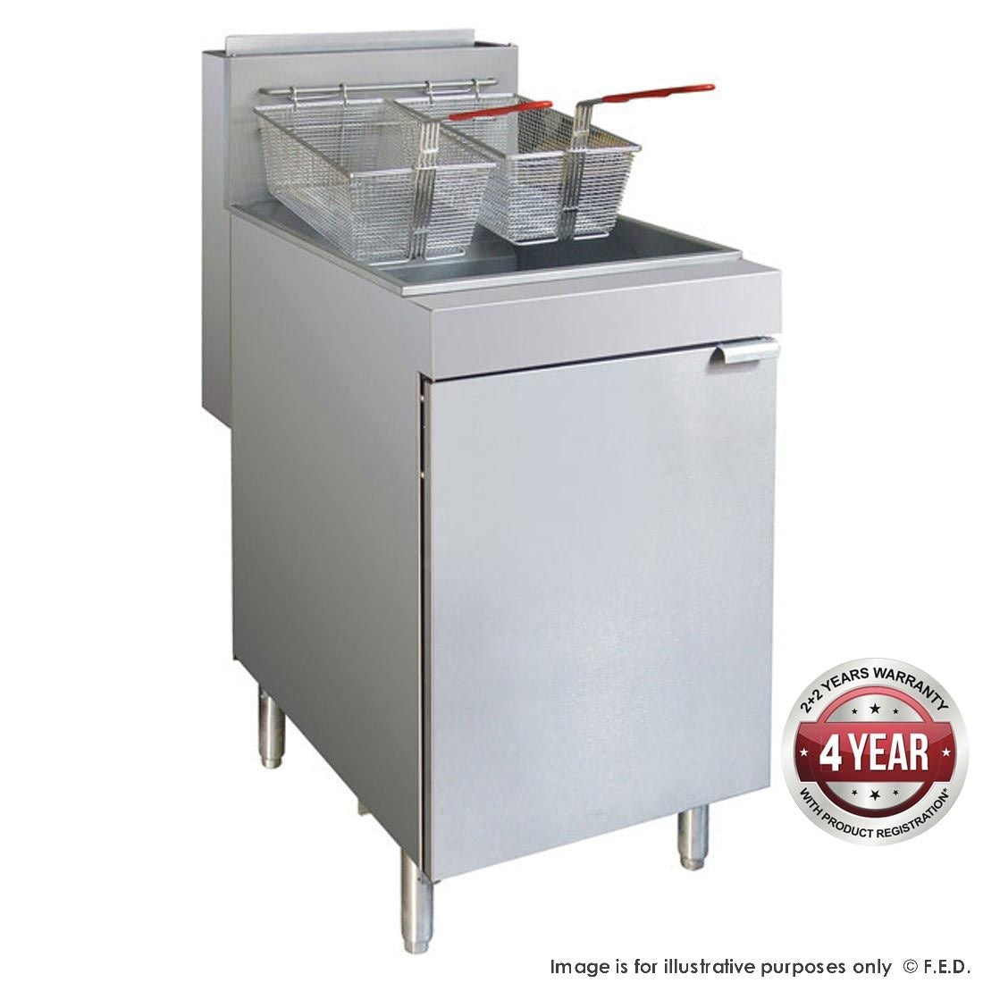 F.E.D. Gasmax - Superfast LPG Gas Tube Fryer - RC400ELPG Mattys