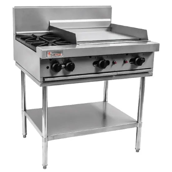 Trueheat RCT9-2-6G Gas 2 Open Top Burners 600 Griddle Mattys