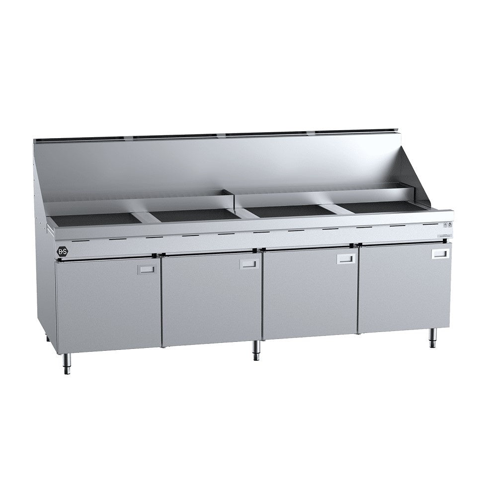 B+S Black RF-4 - Four Pan Gas Rapid Fryer Mattys