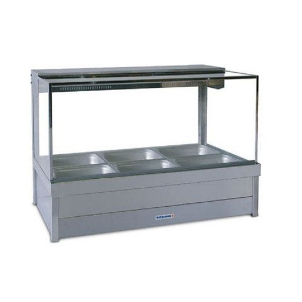 Roband S23 Square Glass Hot Food Display Bars Mattys