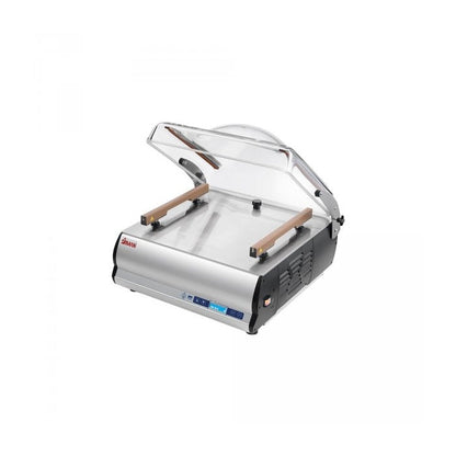 Sirman W8 TOP 50 DX DB Vacuum Chamber Sealer With 20 Mc/Hr Vacuum Pump, Double 410mm Sealing Bars, And Gas-Ready Capability. S3350282068DX2 Mattys