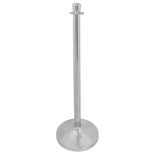 Bolero Stainless Steel Flat Top Barrier Post S653 Mattys