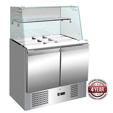 F.E.D. Temperate Thermaster Two Door Compact Food Service Bar - S900GC Mattys