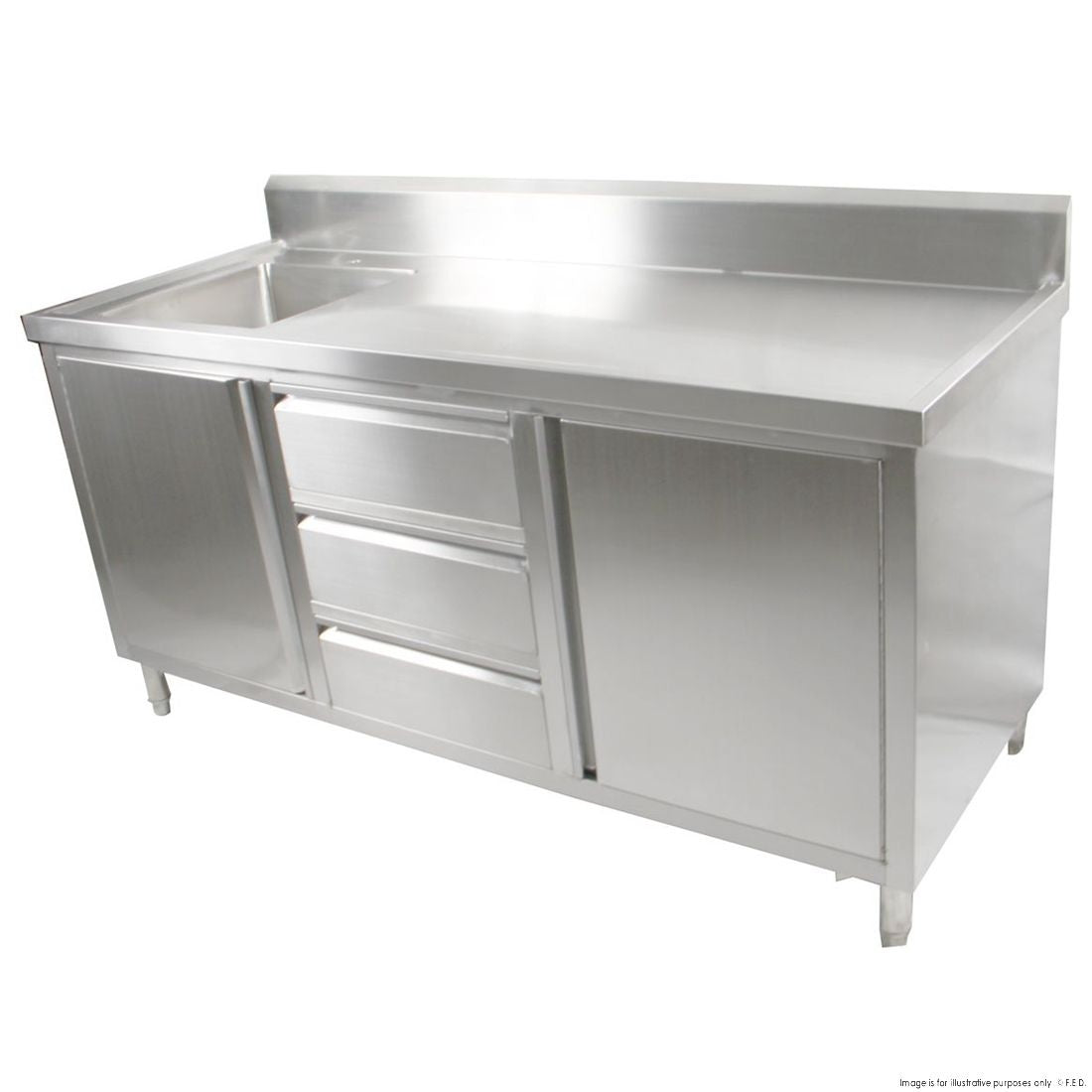 F.E.D. Modular Systems SC-7-1800L-H CABINET WITH LEFT SINK Mattys