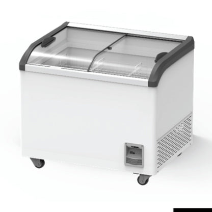 F.E.D Thermaster- SD-306K Heavy Duty Supermarket Glass Sliding Lid Freezers 306L Mattys