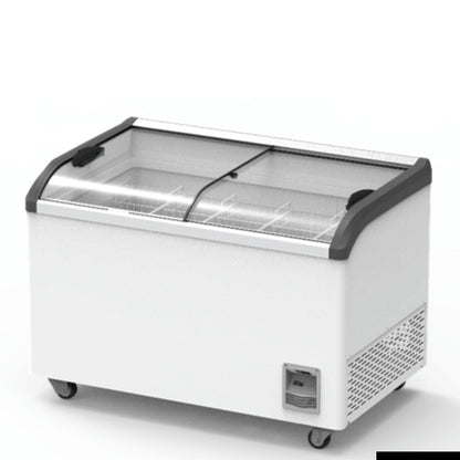 F.E.D Thermaster-SD-406K Heavy Duty Supermarket Glass Sliding Lid Freezers 406L Mattys