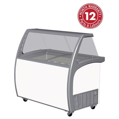 Exquisite SD415S2 Nine Tubs Ice Cream Scooping Freezers Mattys