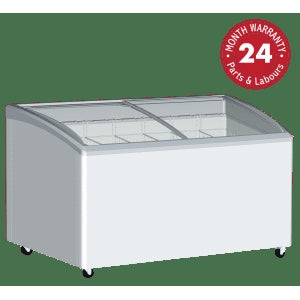 Exquisite SD575K Curved Glass Display Chest Freezers Mattys