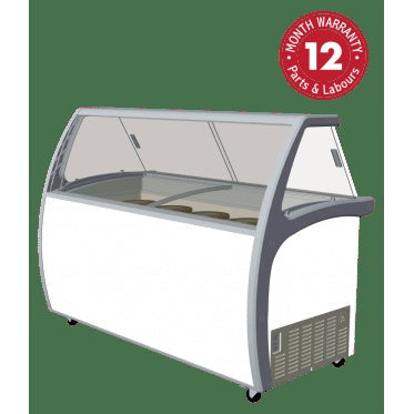 Exquisite SD575S2 Twelve Tubs Ice Cream Scooping Freezers Mattys