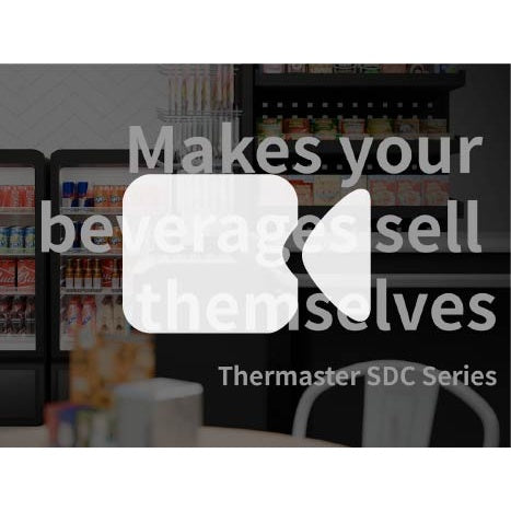 Thermaster Upright Glass Door Beverage Fridge - SDC-178B Thermaster