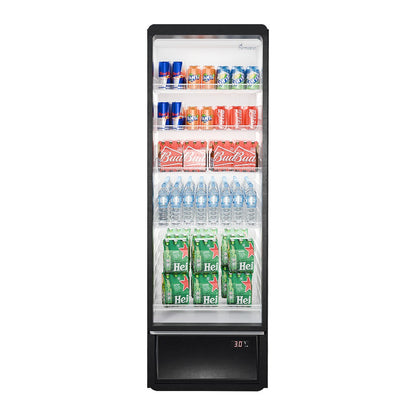 Thermaster Upright Glass Door Beverage Fridge - SDC-258B Thermaster