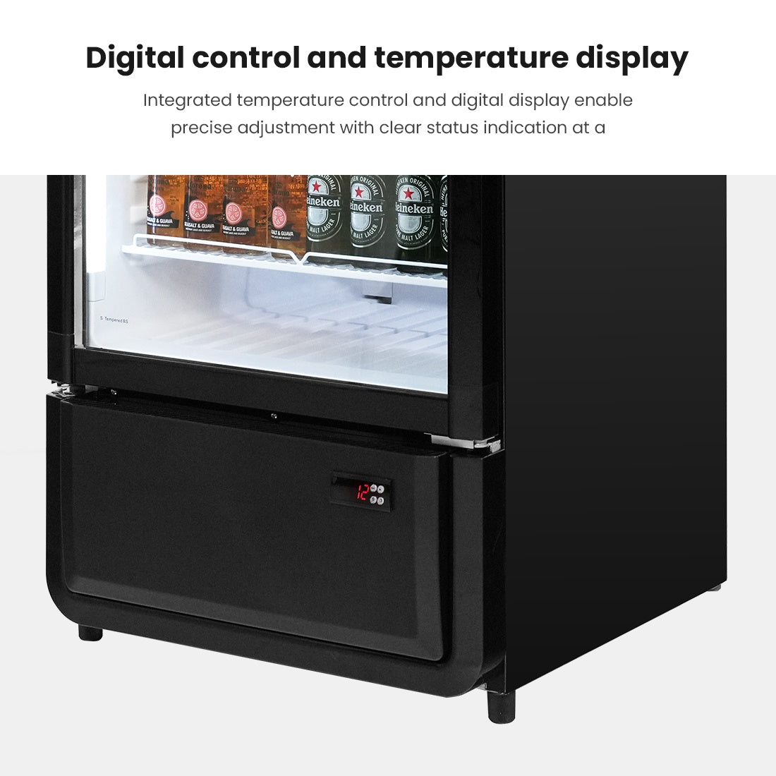 Thermaster Upright Glass Door Beverage Fridge - SDC-343B Thermaster