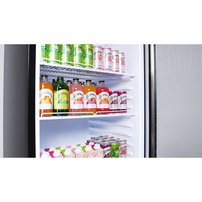 Thermaster Upright Glass Door Beverage Fridge - SDC-343B Thermaster