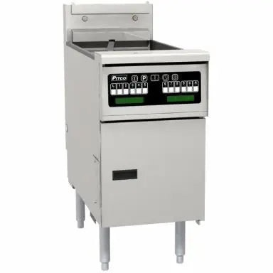 Pitco SE14T-C Split Tank Solstice Electric Fryer with Computer Control Mattys