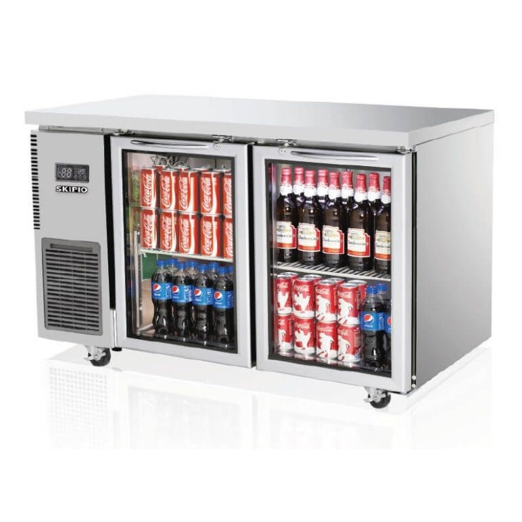 Skipio SGR12-2 Undercounter Glass Door Fridge 280L Mattys