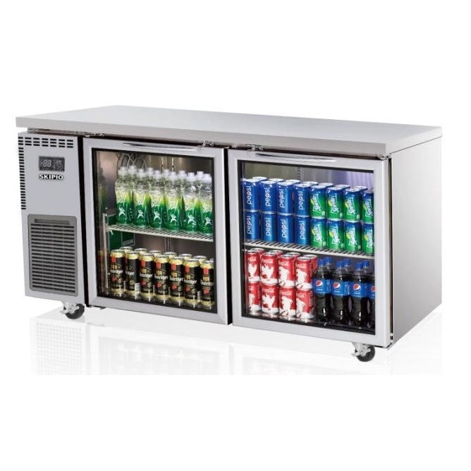 Skipio SGR15-2 Undercounter Glass Door Fridge 395L Mattys