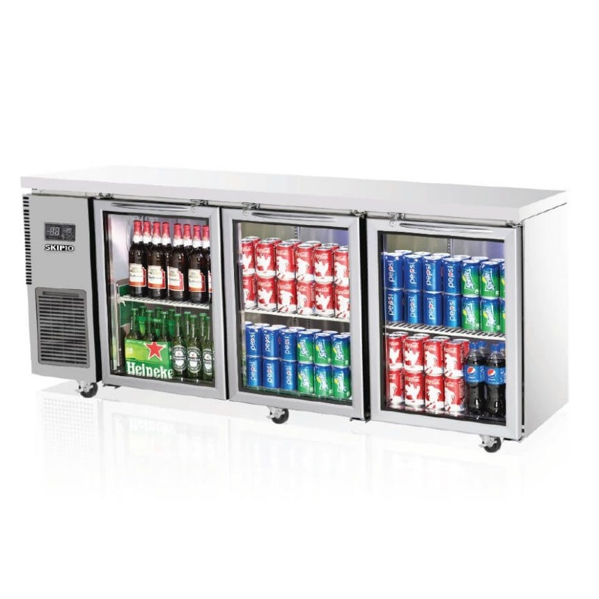Skipio SGR18-3 Undercounter Glass Door Fridge 505L Mattys