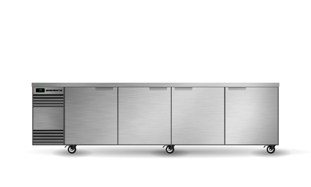SKOPE | BackBar 4 Solid Swing Door SlimLine Fridge | SL.4.SSW SKOPE