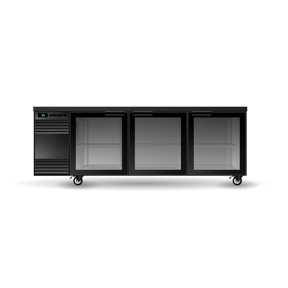 Skope Backbar - SL.3.SSW N SlimLine Underbench 3 Solid Swing Doors Chiller Mattys